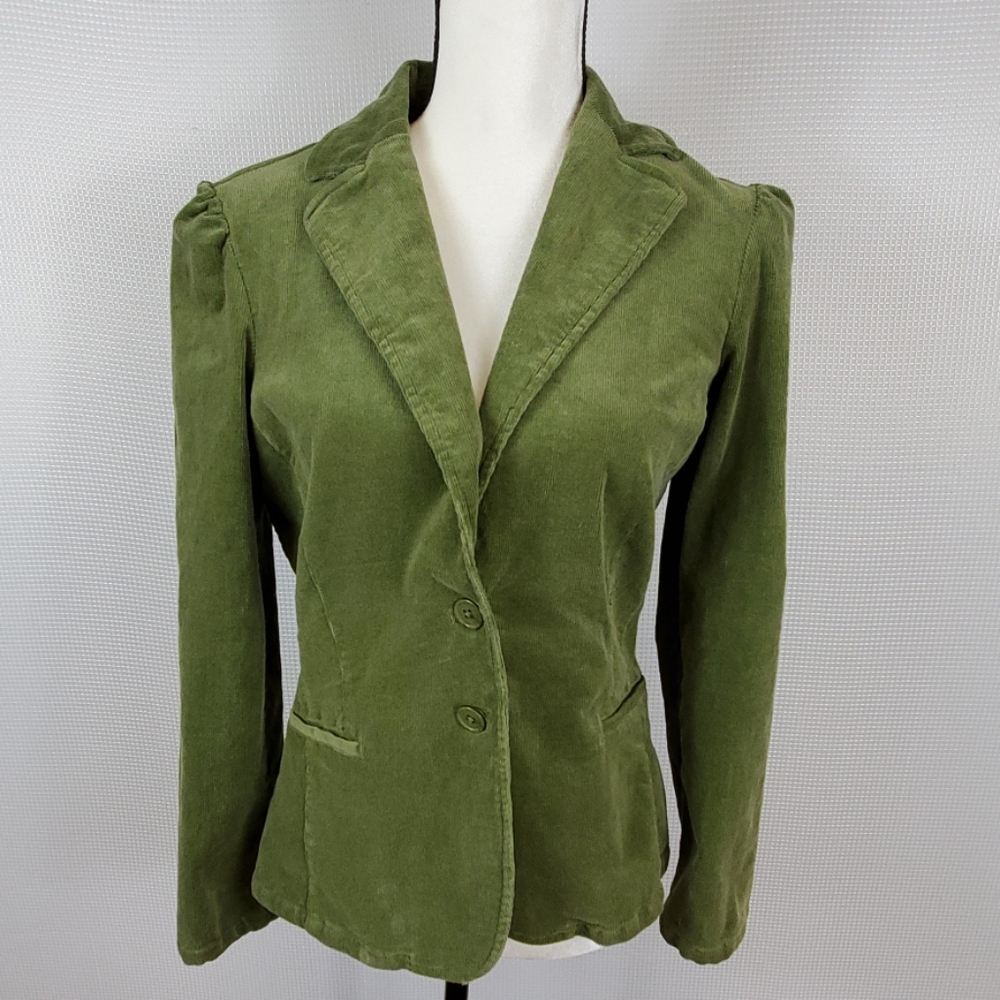 Green corduroy jacket size M